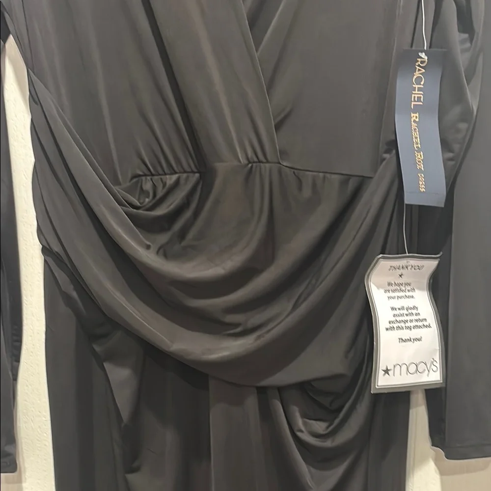 RACHEL Rachel Roy Black Long Sleeve Dress - Picture 4 of 5
